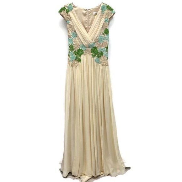 Badgley Mischka Collection Silk Gown - Picture 1 of 8